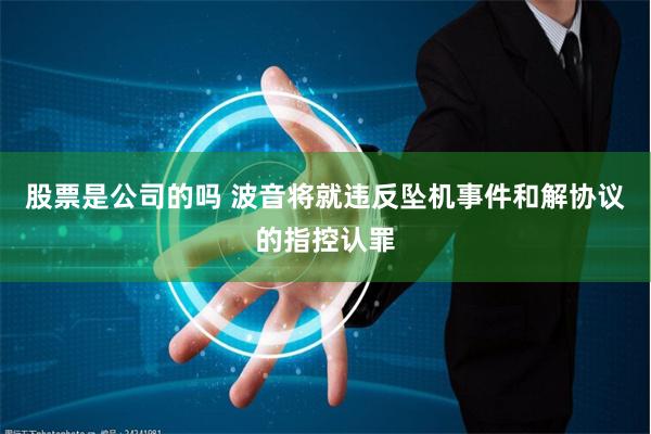 股票是公司的吗 波音将就违反坠机事件和解协议的指控认罪