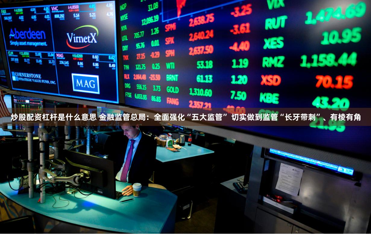 炒股配资杠杆是什么意思 金融监管总局:全面强化“五大监管” 切实做到监管“长牙带刺”、有棱有角